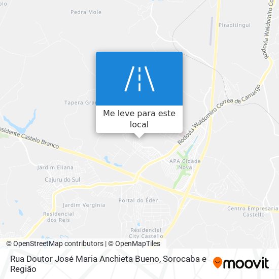 Rua Doutor José Maria Anchieta Bueno mapa