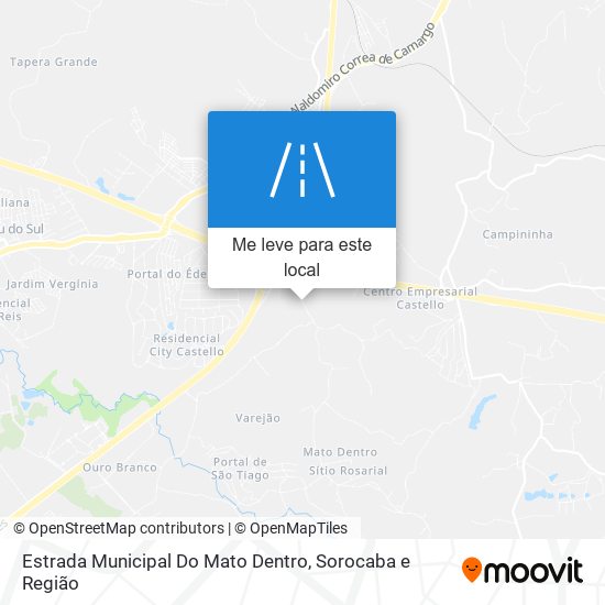 Estrada Municipal Do Mato Dentro mapa