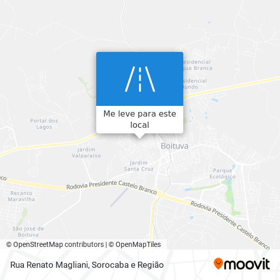 Rua Renato Magliani mapa