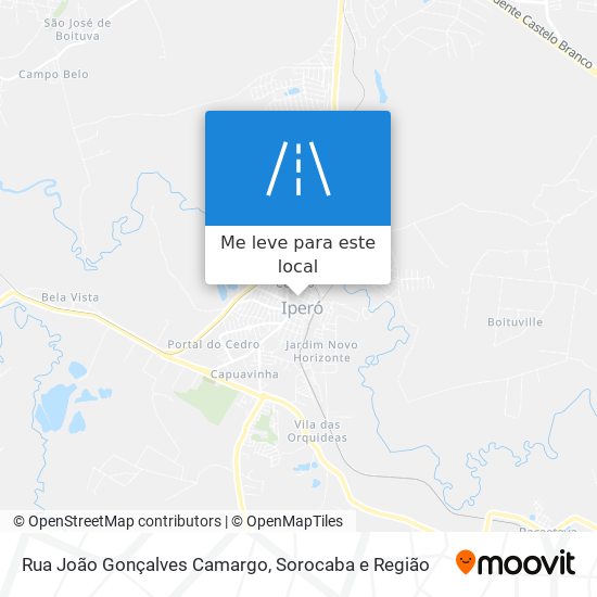 Rua João Gonçalves Camargo mapa