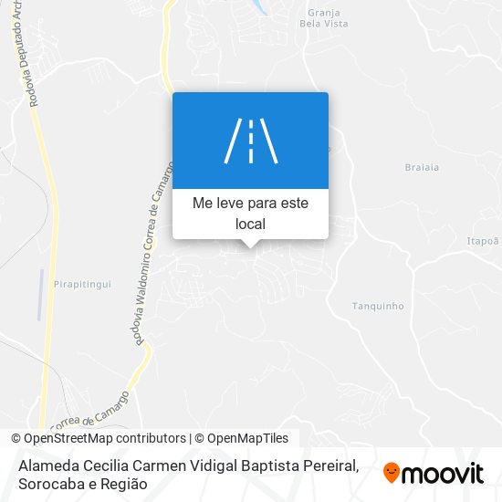 Alameda Cecilia Carmen Vidigal Baptista Pereiral mapa