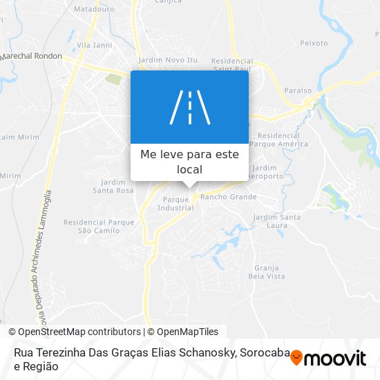 Rua Terezinha Das Graças Elias Schanosky mapa