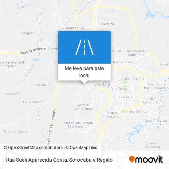 Rua Sueli Aparecida Costa mapa