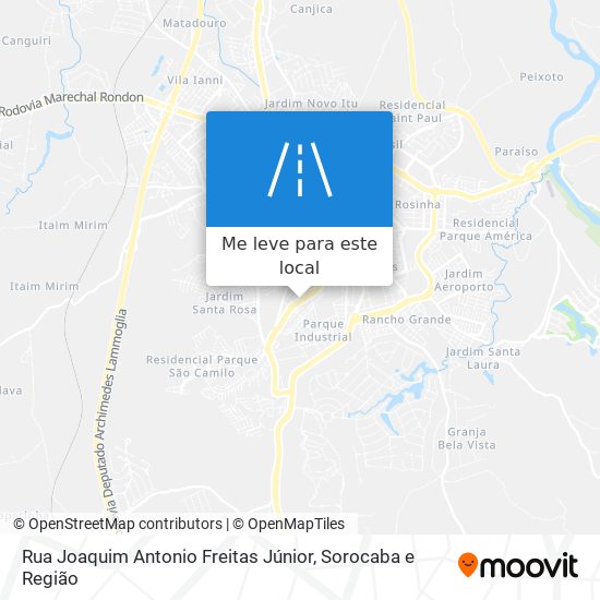 Rua Joaquim Antonio Freitas Júnior mapa