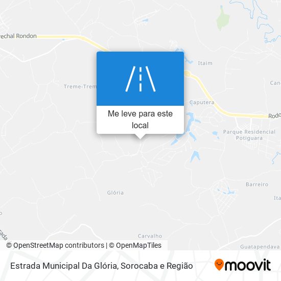 Estrada Municipal Da Glória mapa