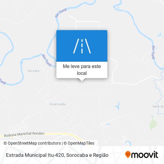 Estrada Municipal Itu-420 mapa