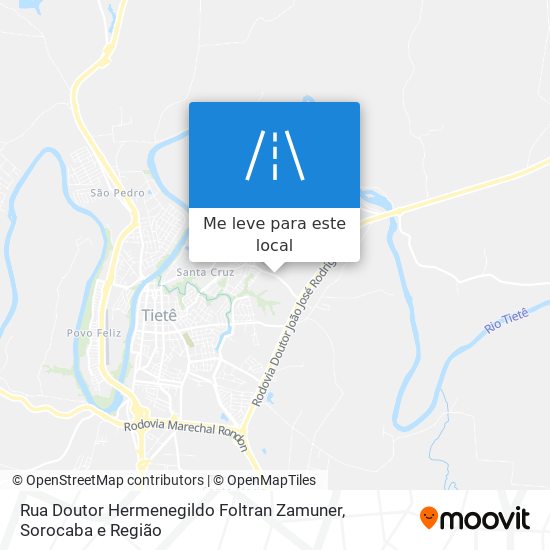 Rua Doutor Hermenegildo Foltran Zamuner mapa