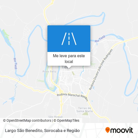 Largo São Benedito mapa