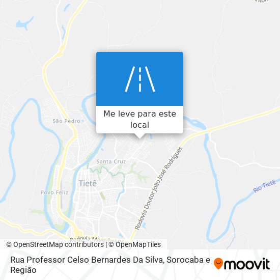 Rua Professor Celso Bernardes Da Silva mapa