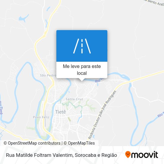 Rua Matilde Foltram Valentim mapa