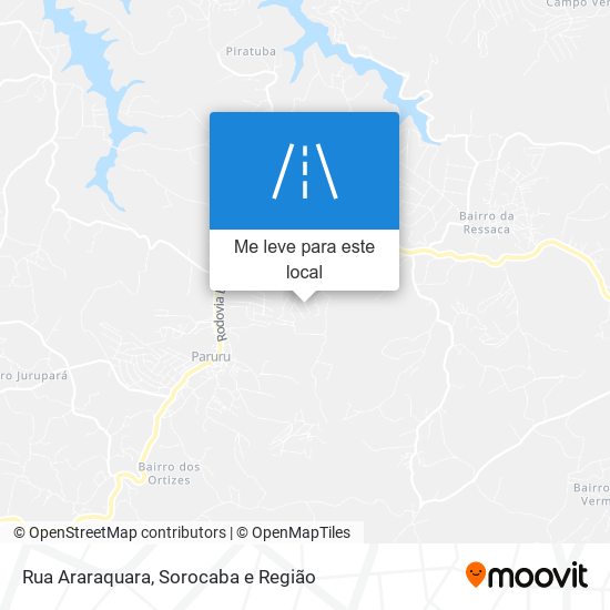 Rua Araraquara mapa