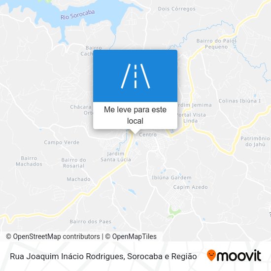 Rua Joaquim Inácio Rodrigues mapa
