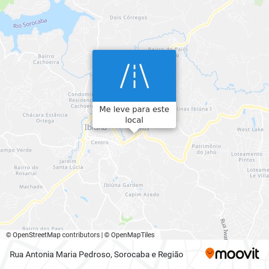 Rua Antonia Maria Pedroso mapa