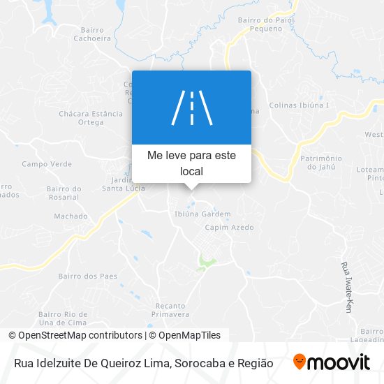 Rua Idelzuite De Queiroz Lima mapa