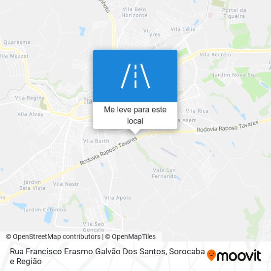 Rua Francisco Erasmo Galvão Dos Santos mapa