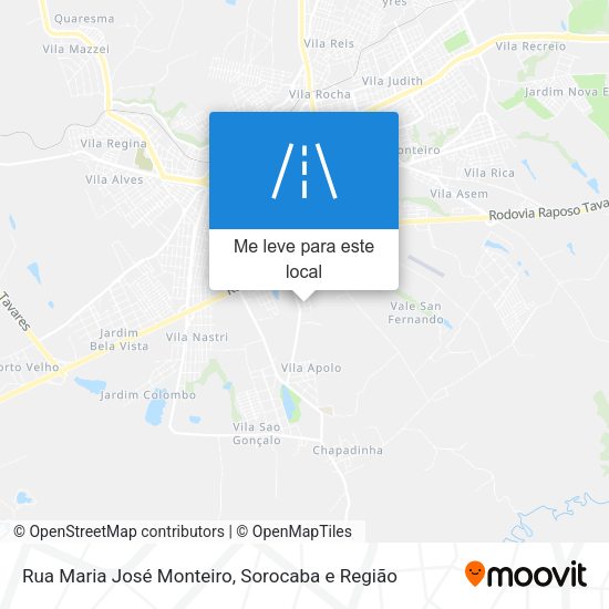 Rua Maria José Monteiro mapa