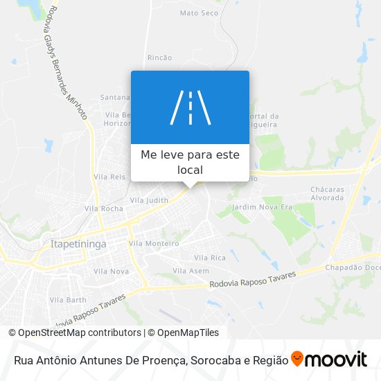 Rua Antônio Antunes De Proença mapa