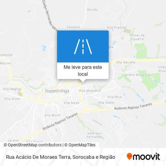 Rua Acácio De Moraes Terra mapa