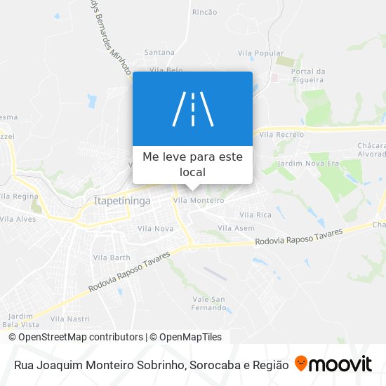 Rua Joaquim Monteiro Sobrinho mapa