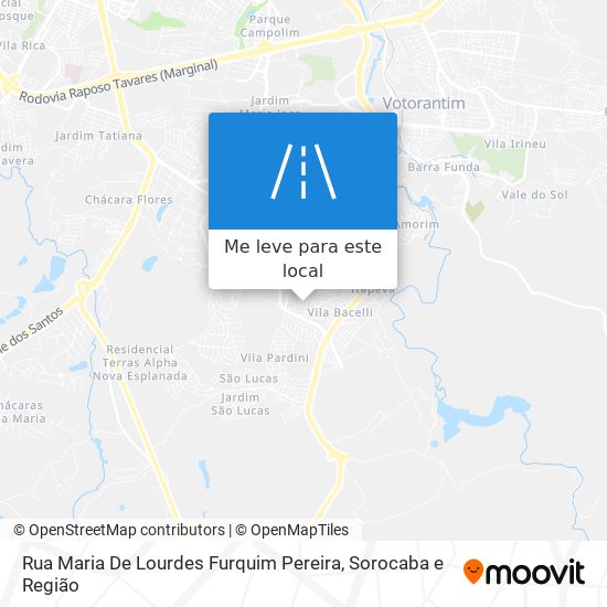 Rua Maria De Lourdes Furquim Pereira mapa