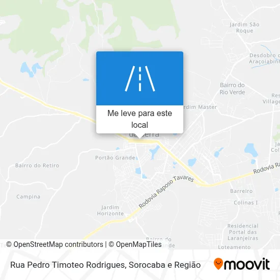 Rua Pedro Timoteo Rodrigues mapa