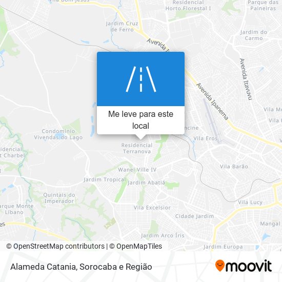 Alameda Catania mapa