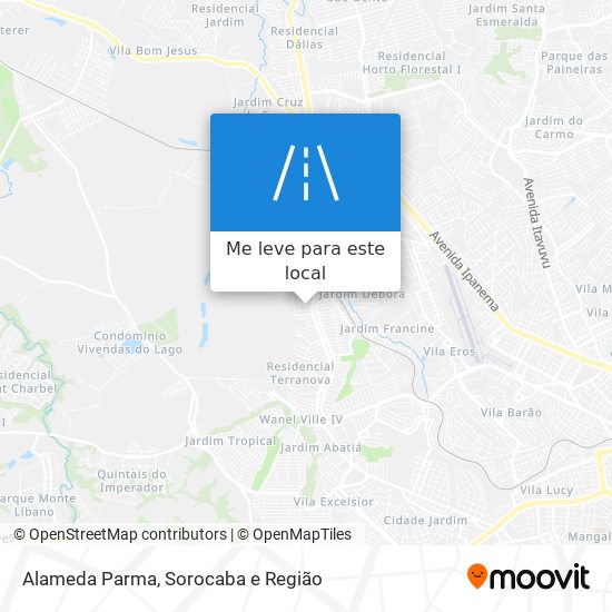 Alameda Parma mapa