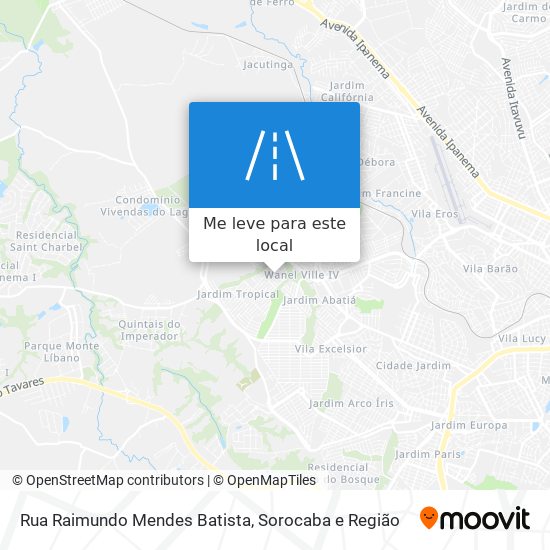 Rua Raimundo Mendes Batista mapa