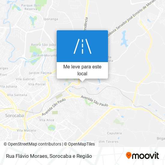 Rua Flávio Moraes mapa