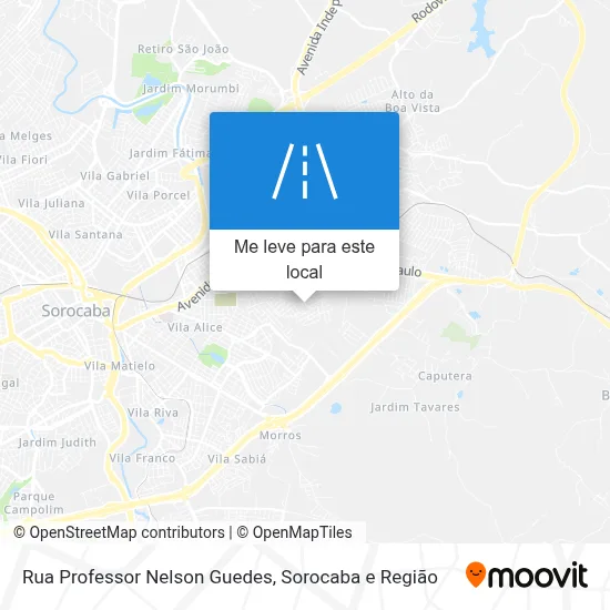 Rua Professor Nelson Guedes mapa