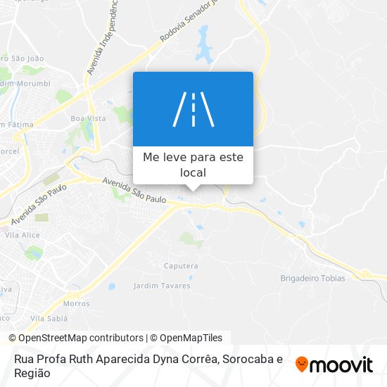 Rua Profa Ruth Aparecida Dyna Corrêa mapa