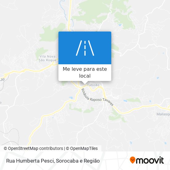 Rua Humberta Pesci mapa