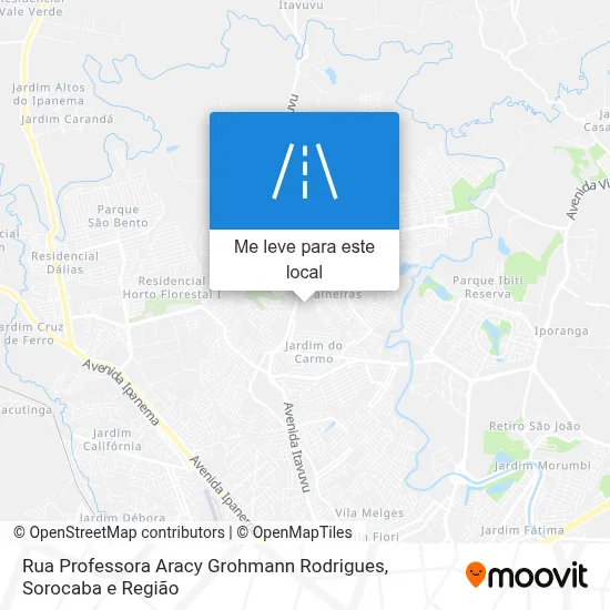 Rua Professora Aracy Grohmann Rodrigues mapa