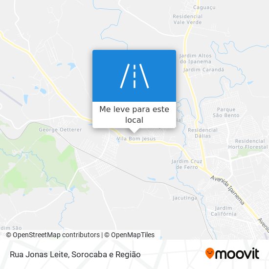 Rua Jonas Leite mapa