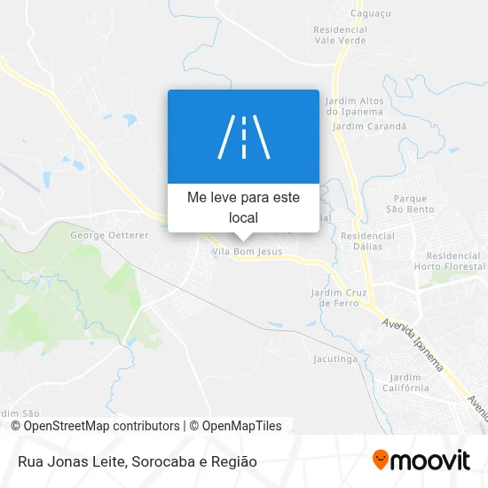 Rua Jonas Leite mapa