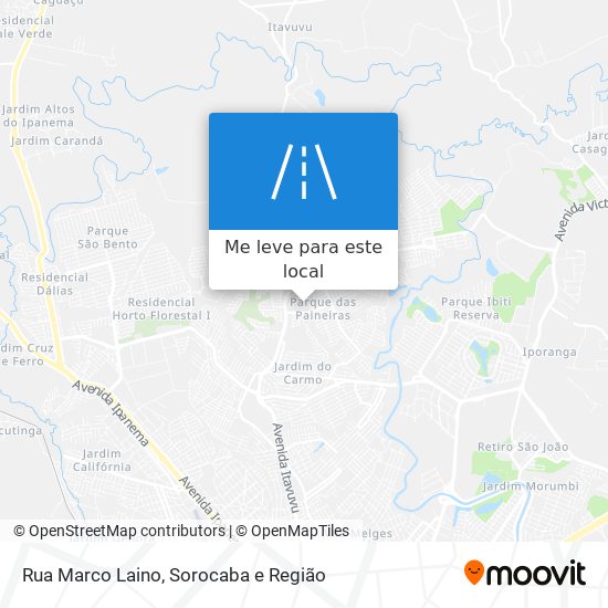 Rua Marco Laino mapa