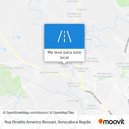 Rua Rinaldo Americo Ronzani mapa