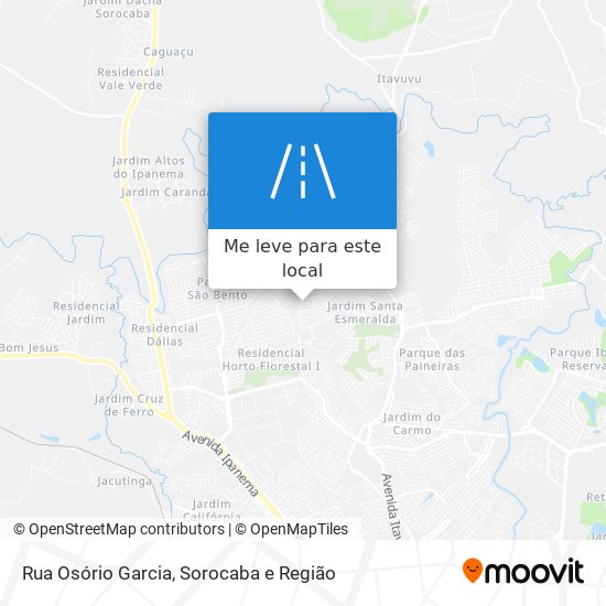 Rua Osório Garcia mapa