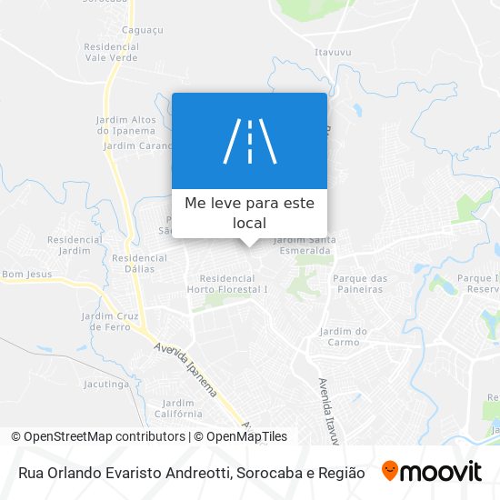 Rua Orlando Evaristo Andreotti mapa