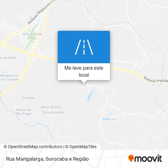 Rua Mangalarga mapa