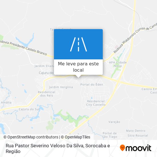 Rua Pastor Severino Veloso Da Silva mapa