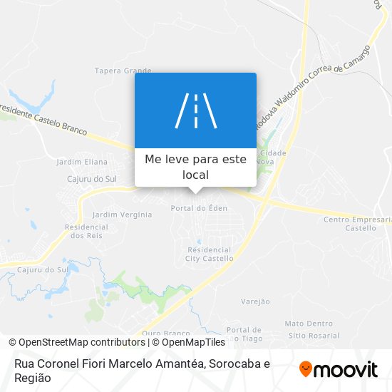 Rua Coronel Fiori Marcelo Amantéa mapa