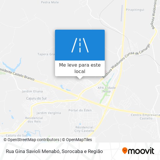 Rua Gina Savioli Menabó mapa