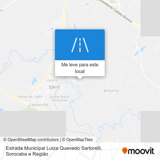 Estrada Municipal Luiza Quevedo Sartorelli mapa