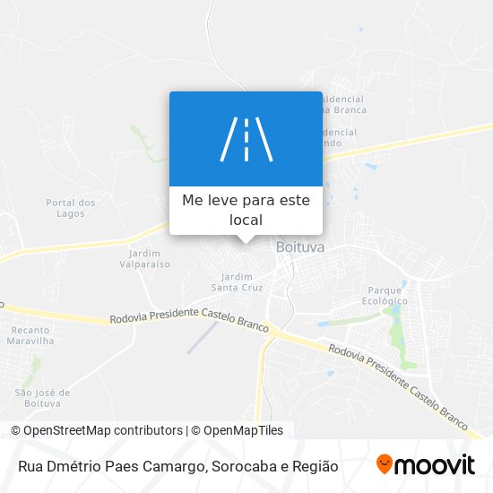 Rua Dmétrio Paes Camargo mapa