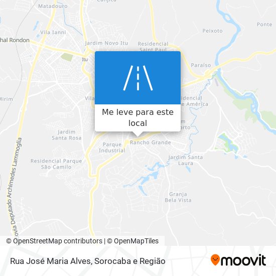 Rua José Maria Alves mapa