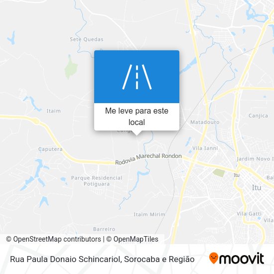 Rua Paula Donaio Schincariol mapa