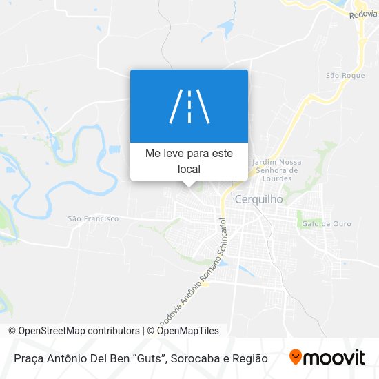 Praça Antônio Del Ben “Guts” mapa