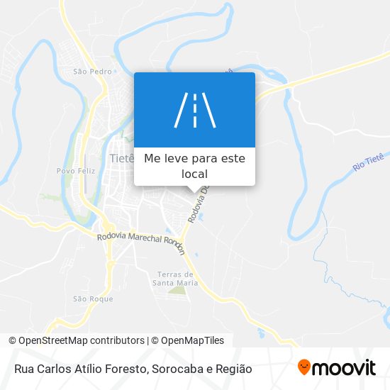 Rua Carlos Atílio Foresto mapa