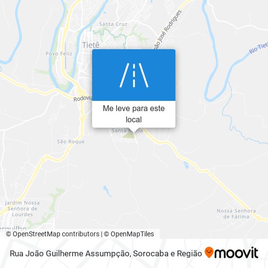 Rua João Guilherme Assumpção mapa